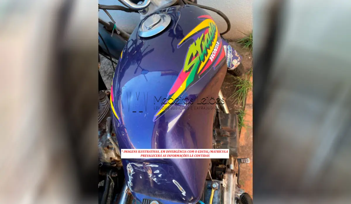 LOTE 006 - HONDA/CBX 200 STRADA 1998 (AZUL)