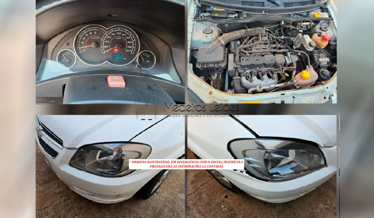 LOTE 001 - CHEVROLET CELTA 1.0L LT - 2013/2014 (BRANCA)