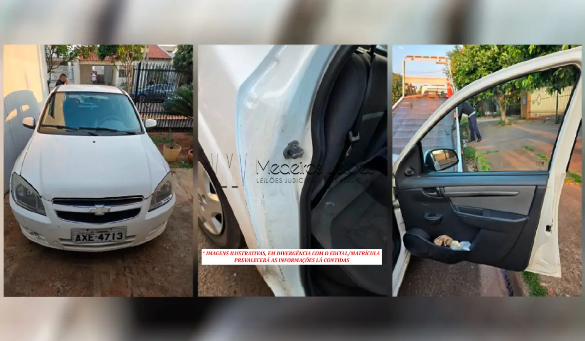 LOTE 001 - CHEVROLET CELTA 1.0L LT - 2013/2014 (BRANCA)