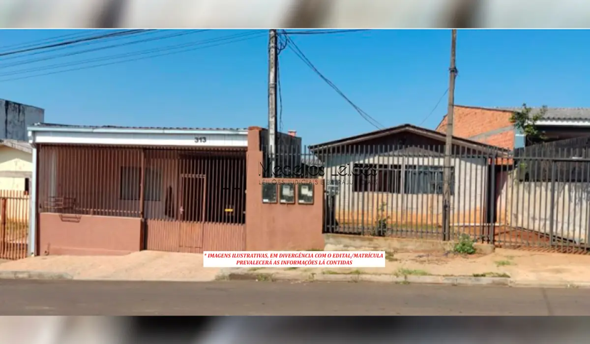 LOTE 011 - IMÓVEL RESIDENCIAL EM GUARAPUAVA COM 246M2 (CONSTRUÇÕES DE APROX. 190M2)