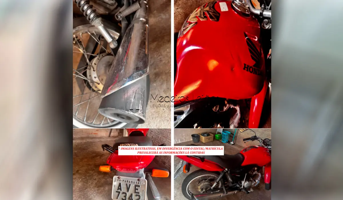 LOTE 009 - MOTOCICLETA HONDA/CG 125 FAN KS (2012)