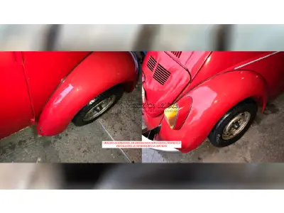 LOTE 003 - FUSCA 1300 - ANO 1976 VERMELHO